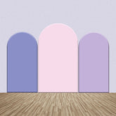 Rosa Lila Dekor Farbe Eins Einseitig Bogen Hintergrund Bausatz